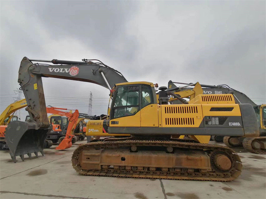Hidrolik Kullanılmış Volvo Ekskavatör Volvo Ec480 İsveç Markası Büyük Paletli Ekskavatör 48 Ton