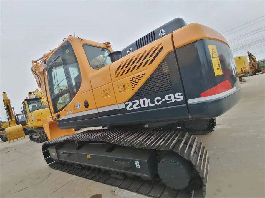 Kore Kullanılmış Hyundai Ekskavatör 220lc-9s Çalışma Ağırlığı 22 Ton Paletli Ekskavatörler