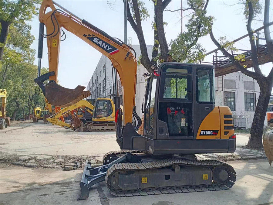 SY55C Kullanılmış Sany Ekskavatör SANY SY75C Midi Ekskavatör Mini Kazıcı Ekskavatör