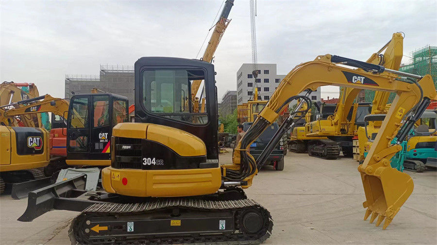 Mini 4 Ton Kullanılmış Caterpillar Ekskavatör Hidrolik Paletli Ekskavatör 304C CR Caterpillar
