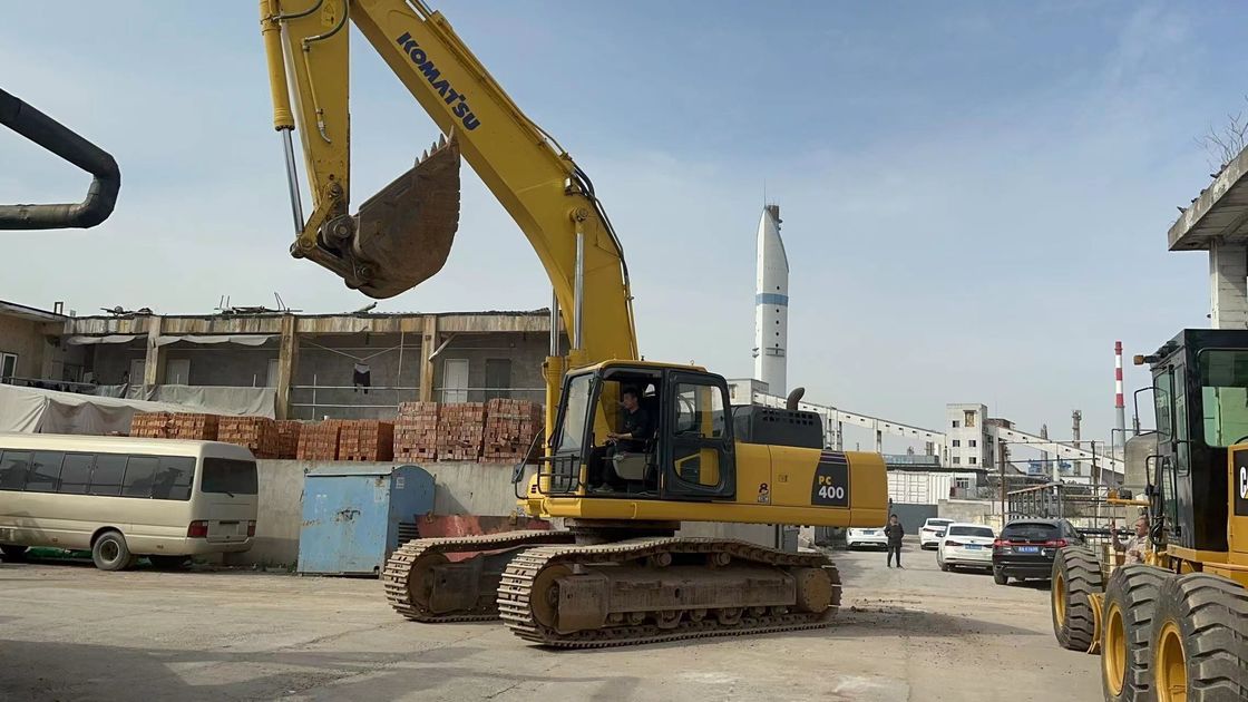 40 Ton Kullanılmış Komatsu Ekskavatör Hidrolik Paletli Büyük Komatsu PC400 8 Ekskavatör
