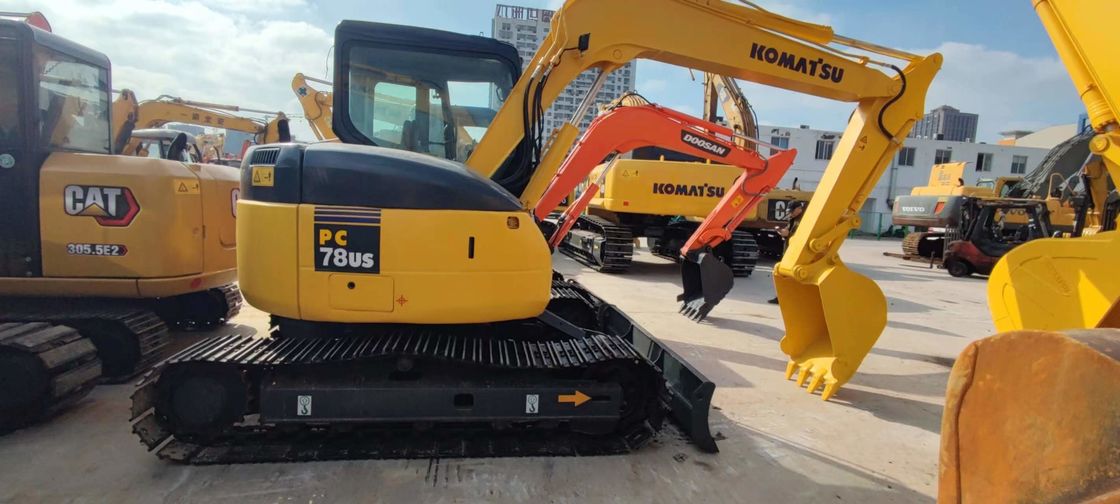 Komatsu PC78US 6 Kullanılmış Mini Ekskavatör 7 Tonluk İkinci El Paletli Ekskavatör