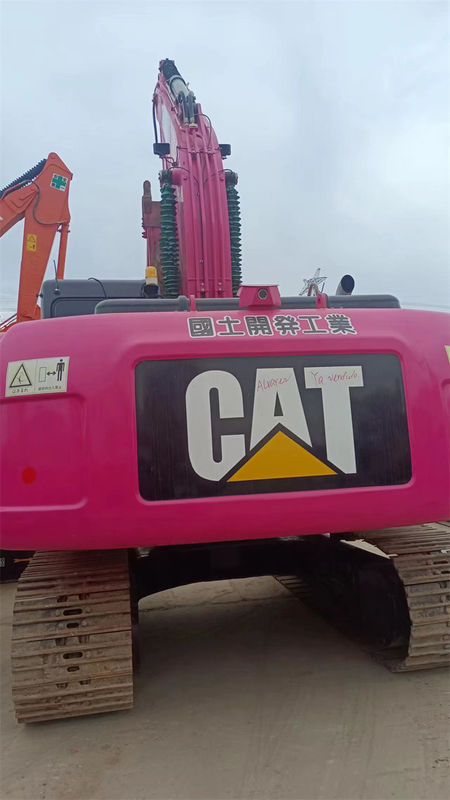 Paletli Kullanılmış CAT 320D Ekskavatörler Hafriyat Makinaları Pembe Caterpillar 320 320C 320D