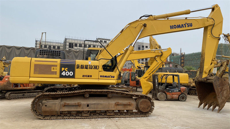 Komatsu PC400 7 Ekskavatör 40 Ton Kullanılmış Komatsu Ekskavatörleri Orijinal Boya