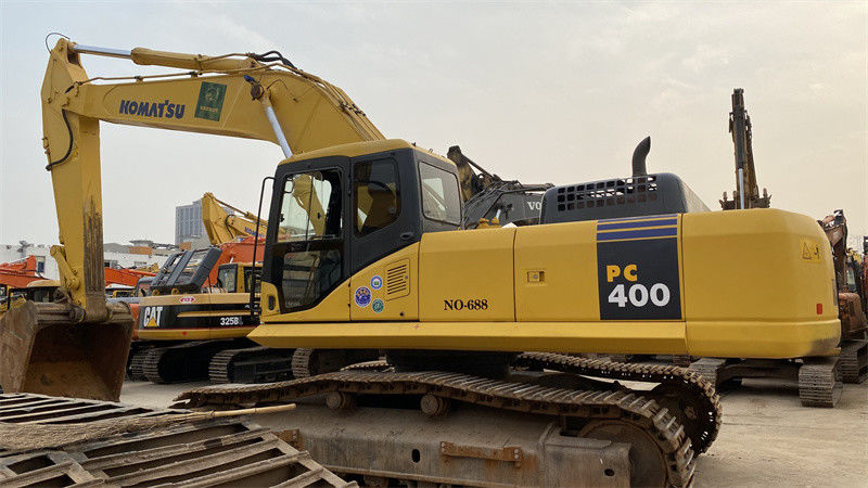 Komatsu PC400 7 Ekskavatör 40 Ton Kullanılmış Komatsu Ekskavatörleri Orijinal Boya