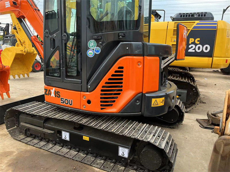 Kullanılmış Hitachi ZX50U Mini Ekskavator Kullanılmış 5 Ton Hitachi ZX50 Mini Ekskavator