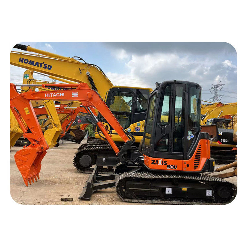 Kullanılmış Hitachi ZX50U Mini Ekskavator Kullanılmış 5 Ton Hitachi ZX50 Mini Ekskavator