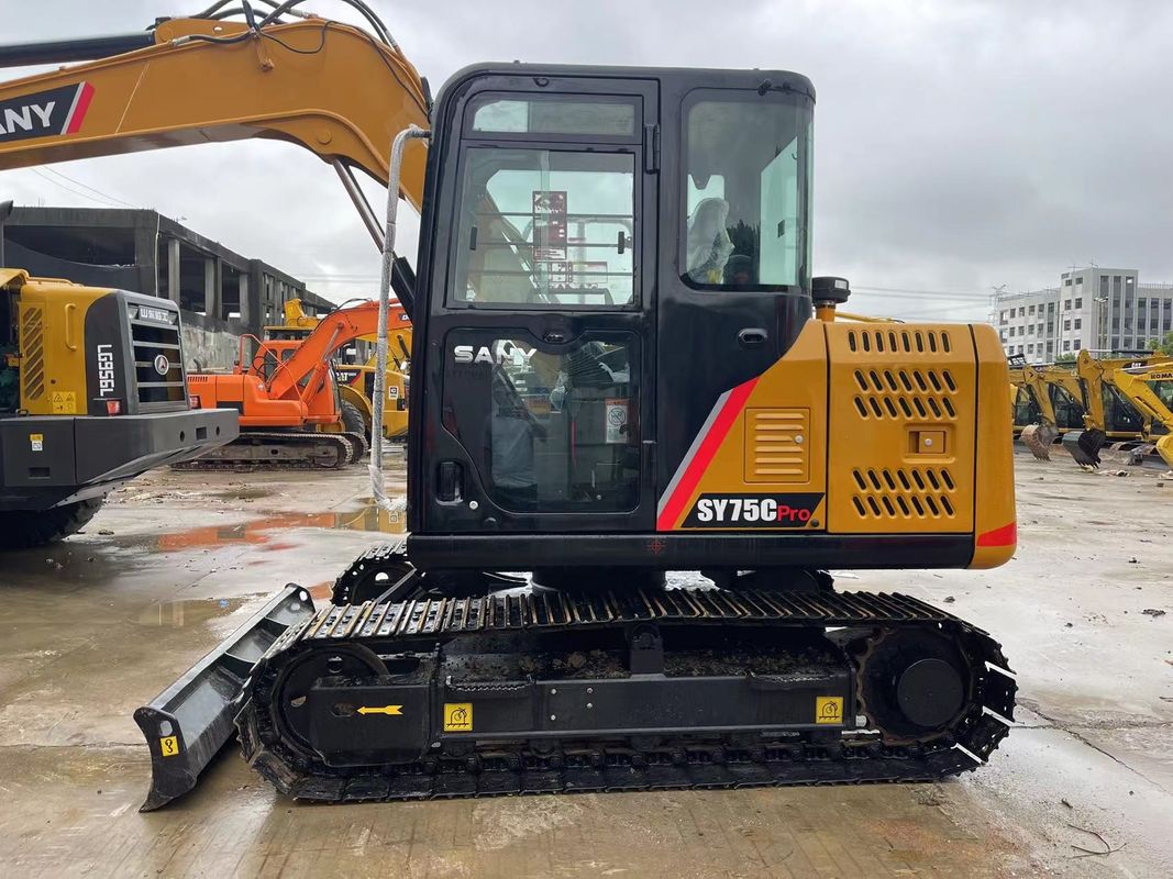2022 Kullanılmış Sany SY75C Ekskavatörü Sany Crawler 7.5 Ton Mini Ekskavatörü