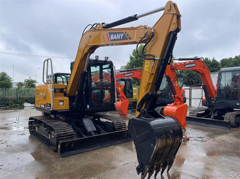 Kullanılmış Sany SY75C Pro Mini Excavator İkinci El 7.5 Ton Sany Mini Digger