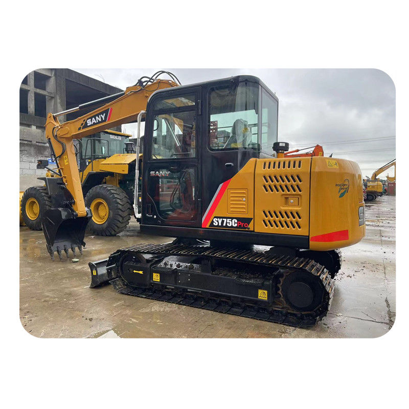 Kullanılmış Sany SY75C Pro Mini Excavator İkinci El 7.5 Ton Sany Mini Digger