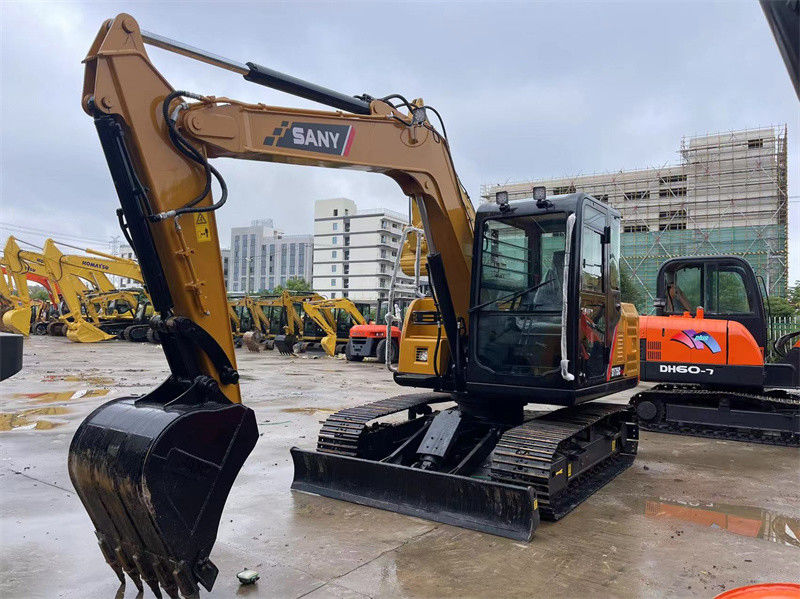 Kullanılmış Sany SY75C Pro Mini Excavator İkinci El 7.5 Ton Sany Mini Digger