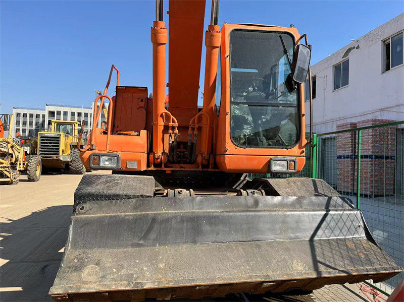 Orijinal Kullanılmış Doosan DH210W Tekerlekli Ekskavatör Kullanılmış Doosan 21 Tonluk Tekerlekli Ekskavatör