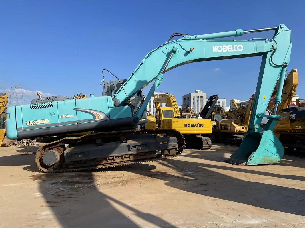 Kullanılmış 35 Tonluk Büyük Kobelco Kazıcı SK350LC-8 Temiz Kullanılmış Kazıcılar Depoda