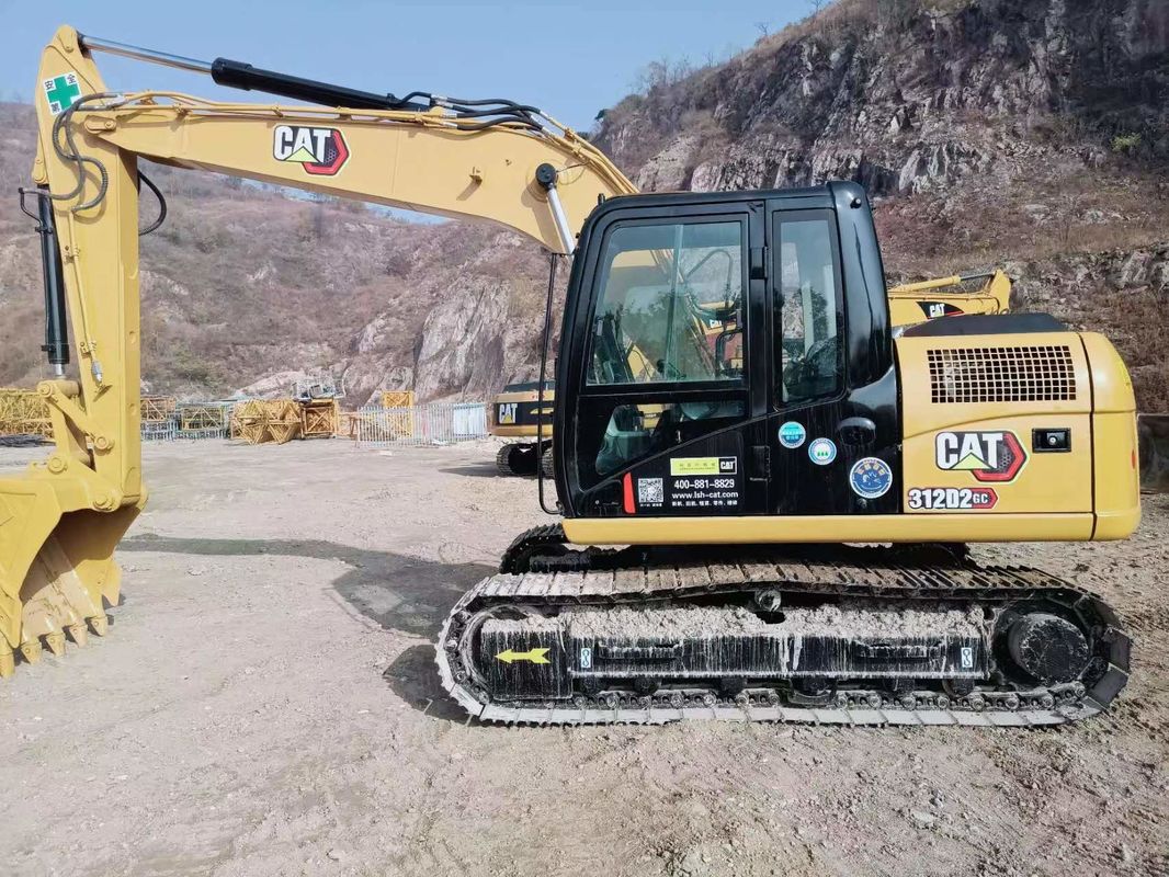 312D2 Kullanılmış kedi kazıcı 12 ton küçük hidrolik sürünen kazıcı Cat 312