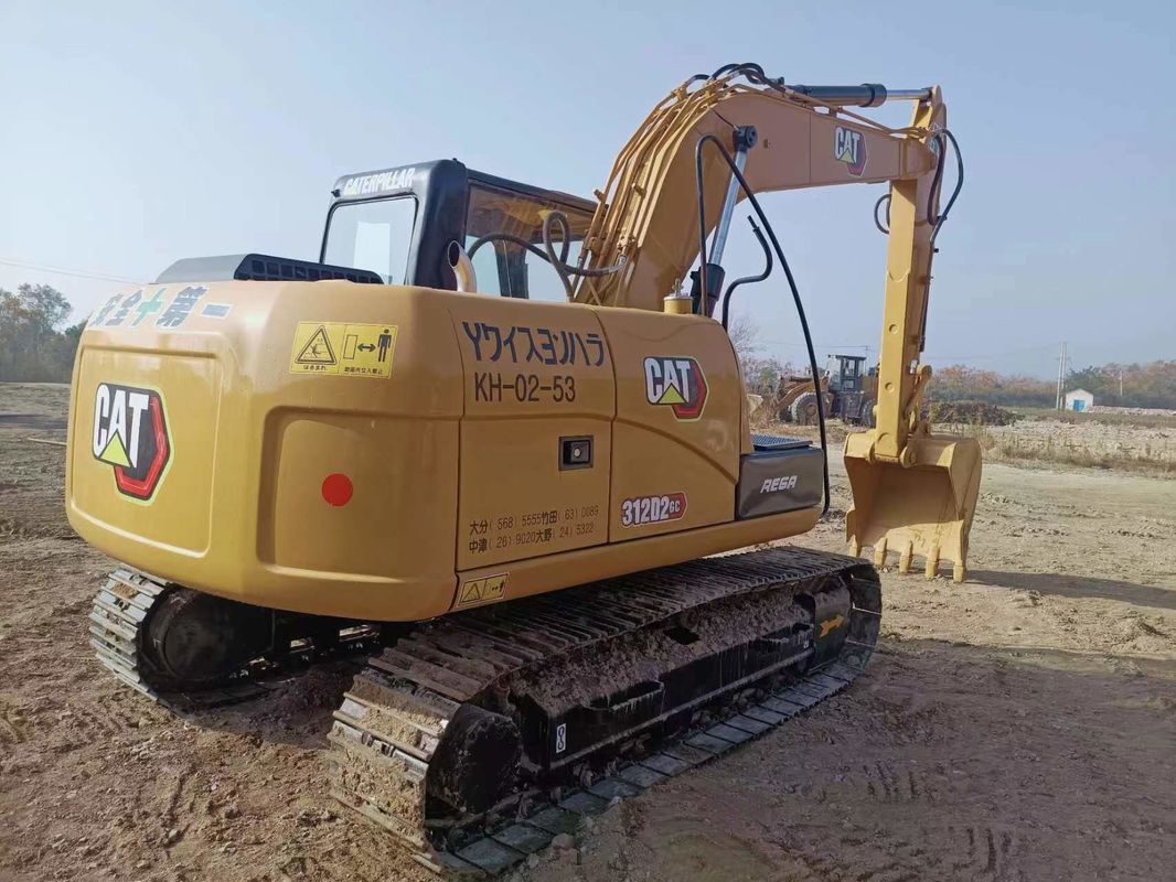 312D2 Kullanılmış kedi kazıcı 12 ton küçük hidrolik sürünen kazıcı Cat 312