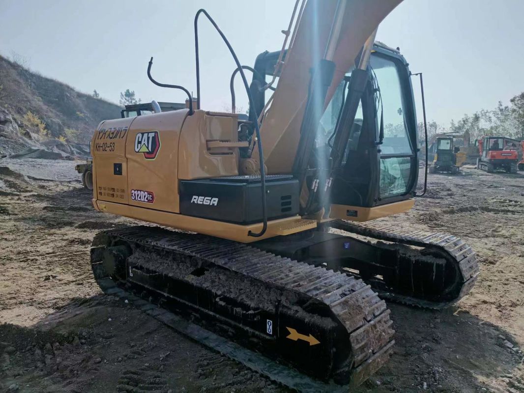 312D2 Kullanılmış kedi kazıcı 12 ton küçük hidrolik sürünen kazıcı Cat 312