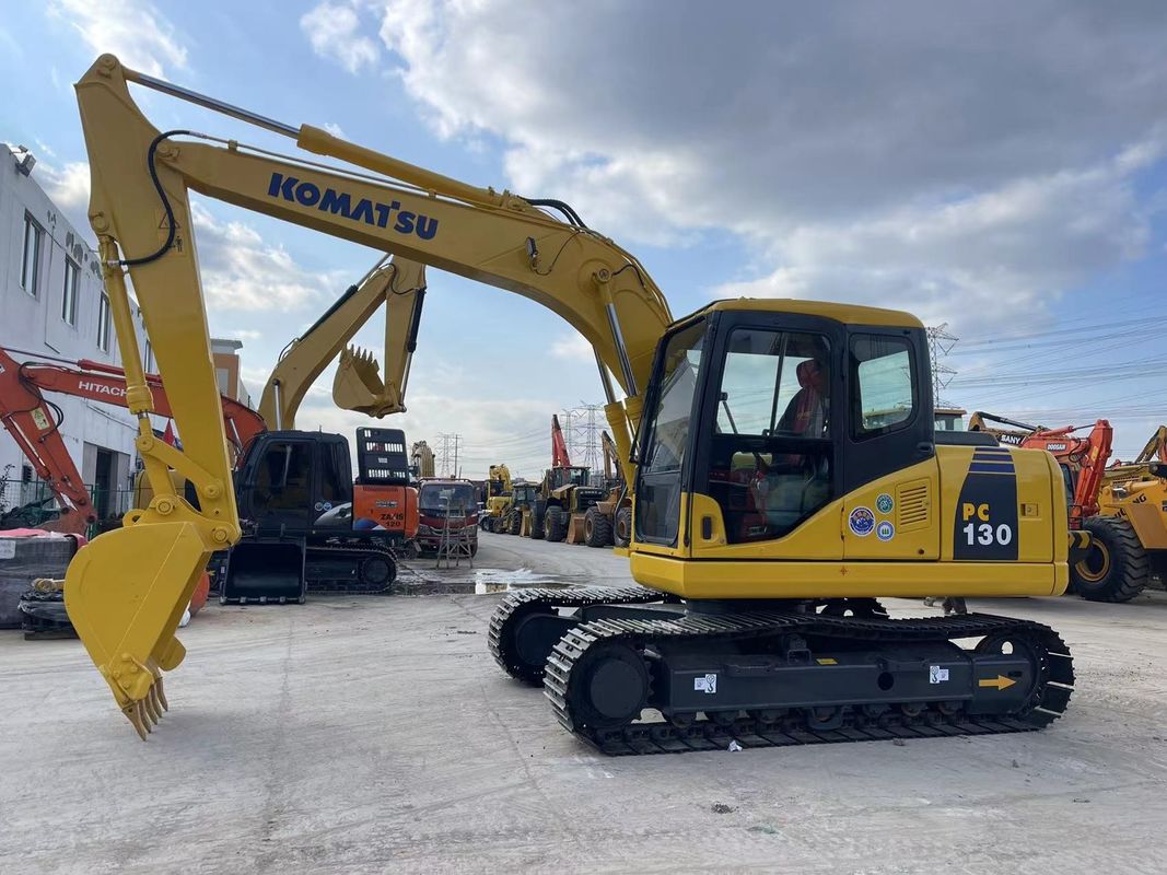 Pc130-7 Kullanılmış Komatsu kazıcı 13 ton Komatsu 130 küçük kazıcı