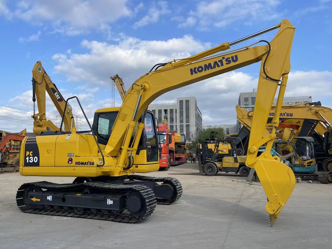 Pc130-7 Kullanılmış Komatsu kazıcı 13 ton Komatsu 130 küçük kazıcı
