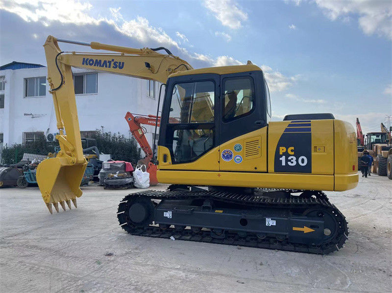 Köken Japonya Kullanılmış Komatsu Kazı makinesi İkinci El Komatsu PC130 Crawler Kazı makinesi