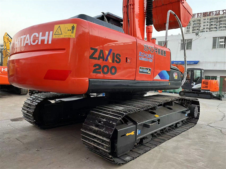 Kullanılmış Japonya 2021 Yılı Hitachi ZX200 Kazı makinesi Mükemmel Durumda Kırmızı Renk