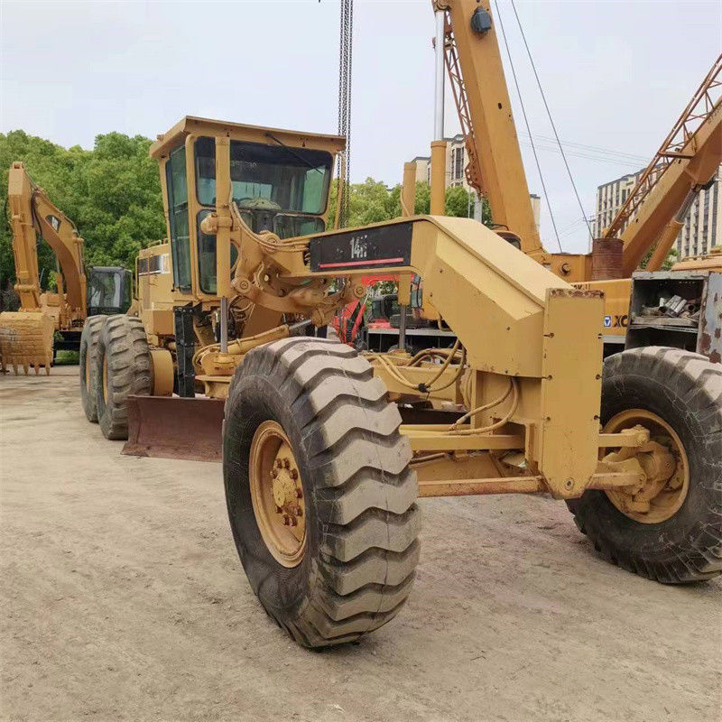 Amerika Origin Caterpillar CAT 14H Motor Grader Yol İnşaatı Kar Çıkarma