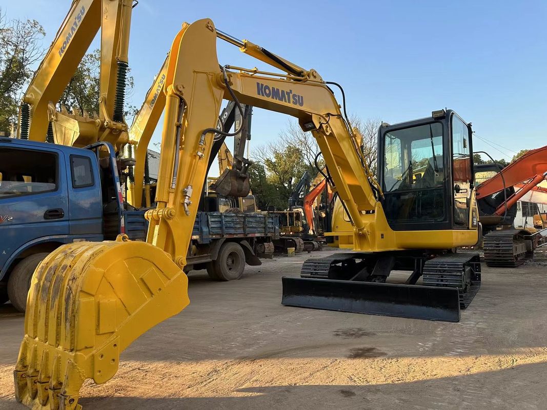 Komatsu PC56-7 Kullanılmış mini kazık makinesi 5 tonluk Komatsu kazık makinesi İyi durumda
