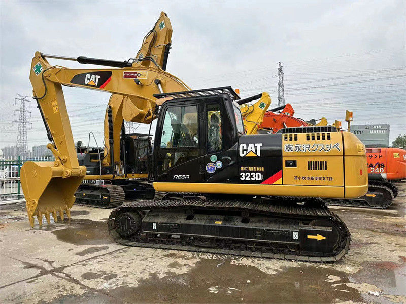 Orijinal Kullanılmış CAT Crawler Excavator 323DL Kullanılmış Caterpillar 320D 323D Excavator
