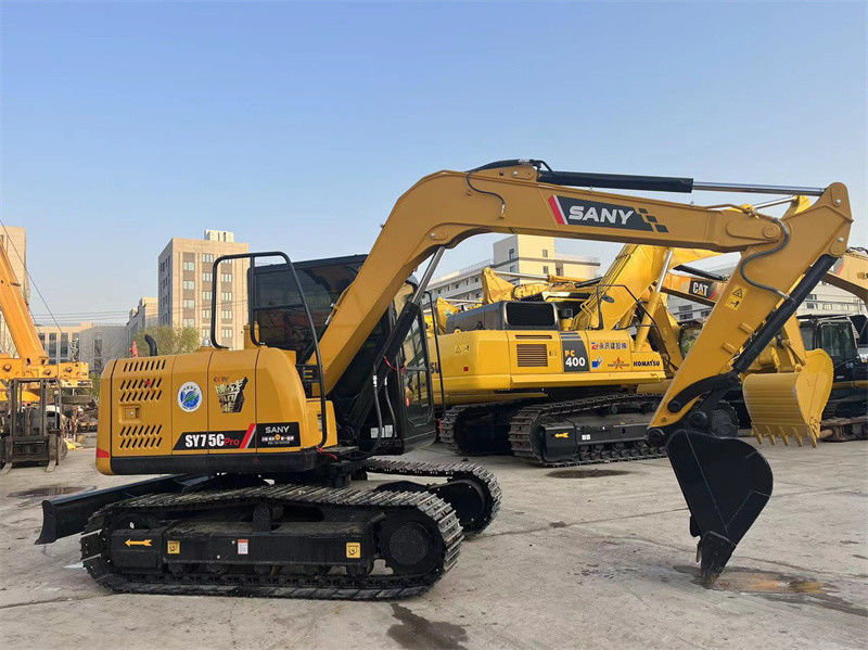 Sany SY75C Pro Kullanılmış Ekskavator İkinci El 7.5 Ton Sany Mini Digger