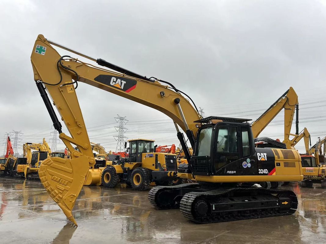 Ağır Güçlü Kullanılmış CAT 324DL Sürünen Kazıcı Kelebek Kırıcı Çekiç Çubuğu Güçlü Motor