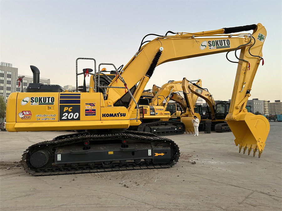 % 90 Yeni Kullanılmış Gezgin Tipi Komatsu PC200 Japonya Üretimi Mükemmel Performans Az Kullanılmış
