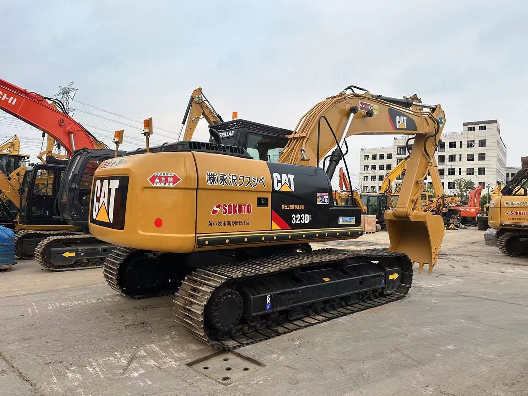 Kullanılmış Caterpillar 323DL Hidrolik sürünen kazıcı Ağırlığı 23 ton CAT C6.6 Motoru