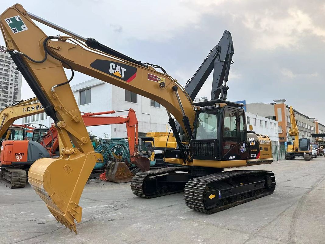 Kullanılmış Caterpillar 323DL Hidrolik sürünen kazıcı Ağırlığı 23 ton CAT C6.6 Motoru