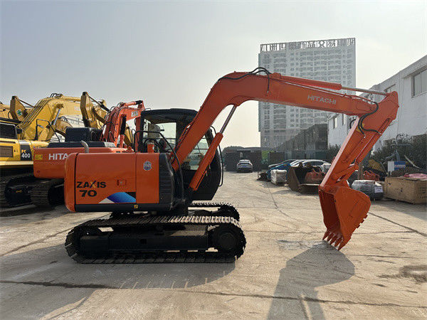 Kullanılmış Kazı makineleri Hitachi ZX70 Hidrolik Sürünen Kazı makinesi Kullanılmış 7 Ton Mini Hitachi Kazı makinesi 70