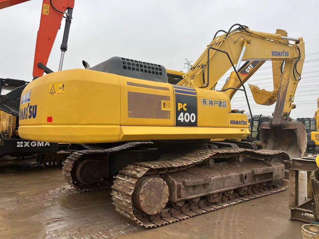 Komatsu PC400-7 Kullanılmış Büyük Ekskavatörler 40 Ton Asıl Komatsu Ekskavatörü PC400