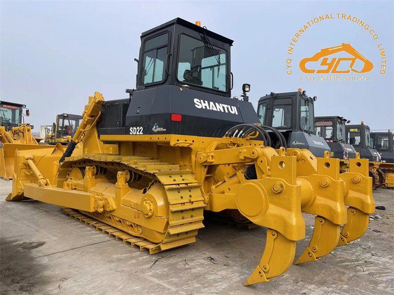Sürünen Tipi Kullanılmış Shantui SD22 Buldozer İkinci El Dozer Traktör
