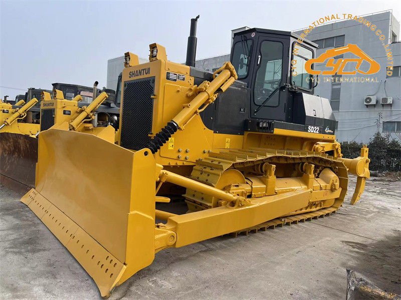 Sürünen Tipi Kullanılmış Shantui SD22 Buldozer İkinci El Dozer Traktör