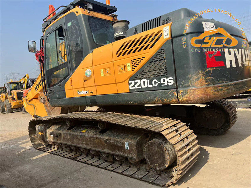 Orijinal Boya Kullanılmış Hyundai 220LC-9S Ekskavatör 22 Ton İkinci El Hyundai 220 Digger