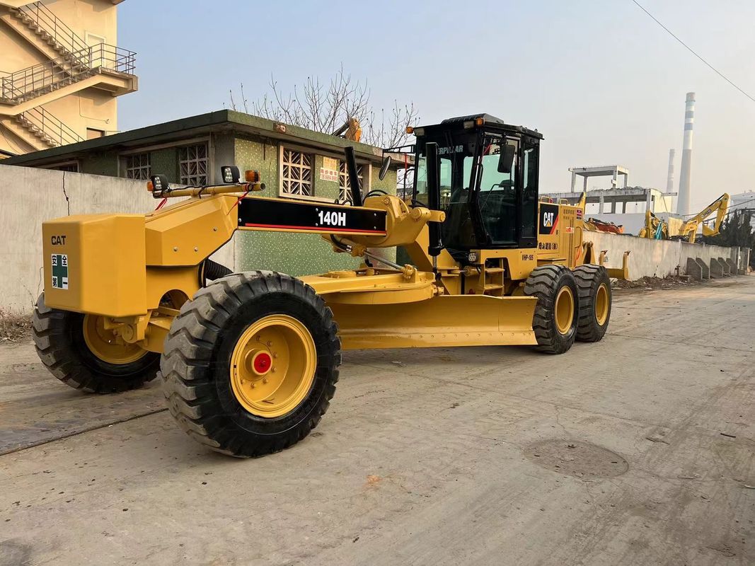 140H Kullanılmış Caterpillar Motor Grader İyi durumda İkinci El Cat 140 Motor Grader