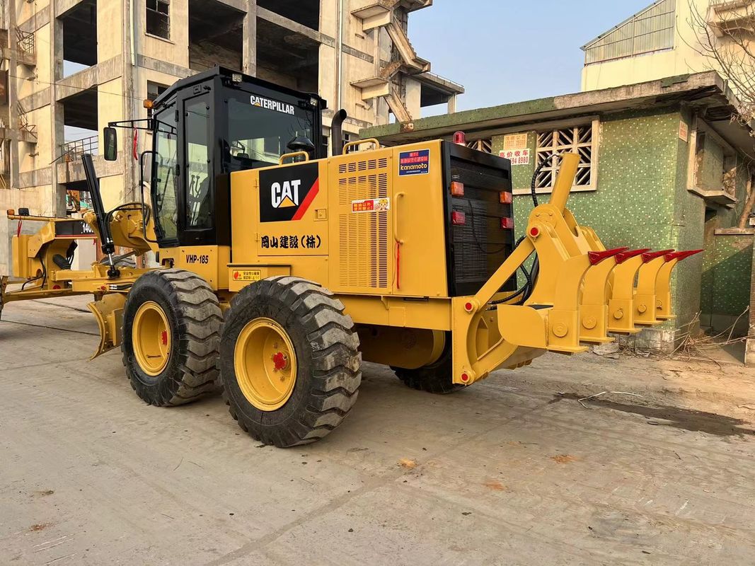 140H Kullanılmış Caterpillar Motor Grader İyi durumda İkinci El Cat 140 Motor Grader
