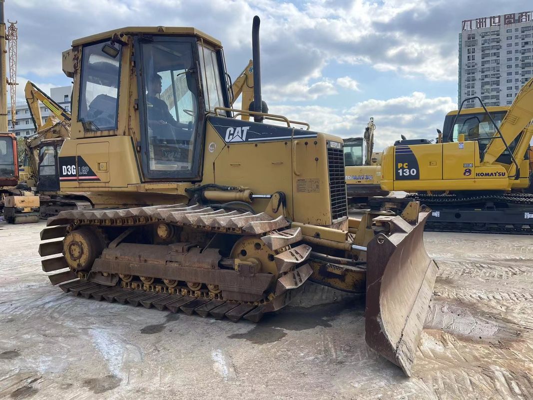 Orijinal Renk Kullanılmış Caterpillar Dozer İkinci El Cat D3G Buldozer