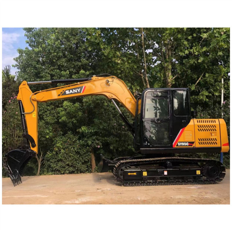 Çin markası SANY SY95C Kullanılmış Hidrolik Kazı Makinesi Ağırlığı 9 Ton Kılıçlı Tier3