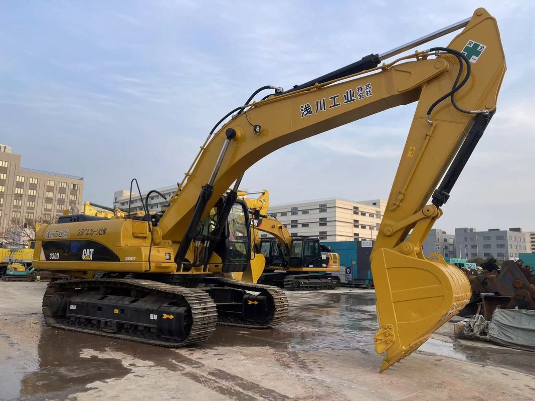 Kullanılmış kazıcılar tırtıl 330D 30 ton büyük kedi kazıcıları iyi durumda