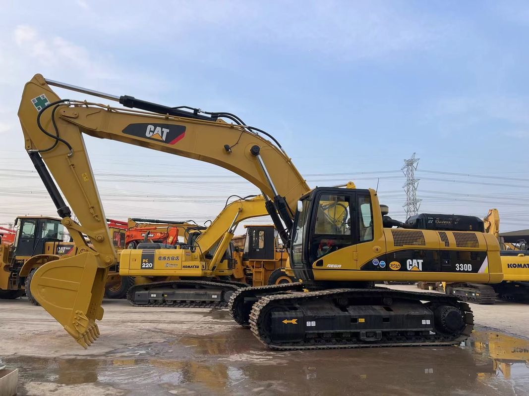 Kullanılmış kazıcılar tırtıl 330D 30 ton büyük kedi kazıcıları iyi durumda