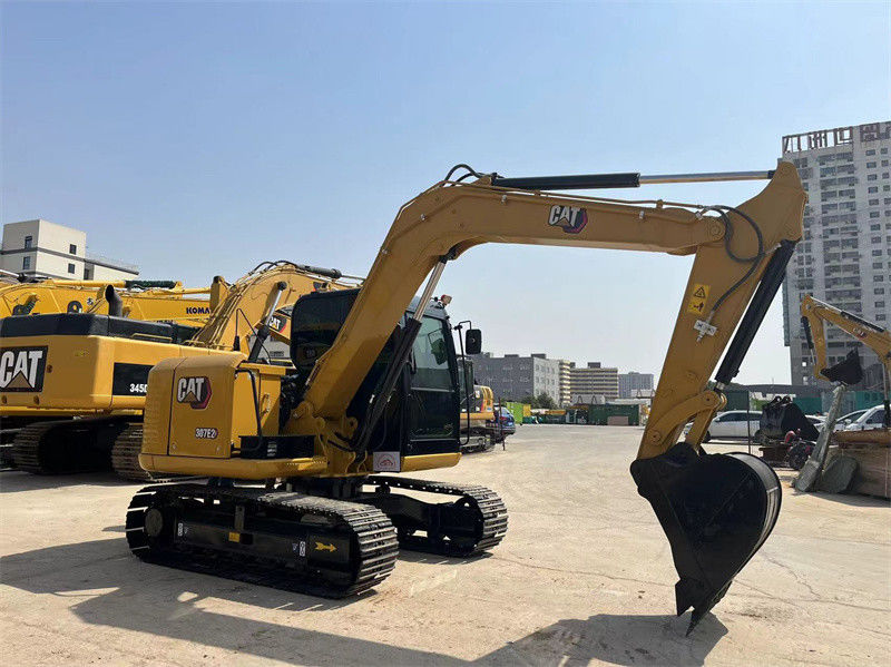 7 Ton Kullanılmış CAT Mini Ekskavatör 307E2 Caterpillar 305 306 307 Sürünen Ekskavatörler