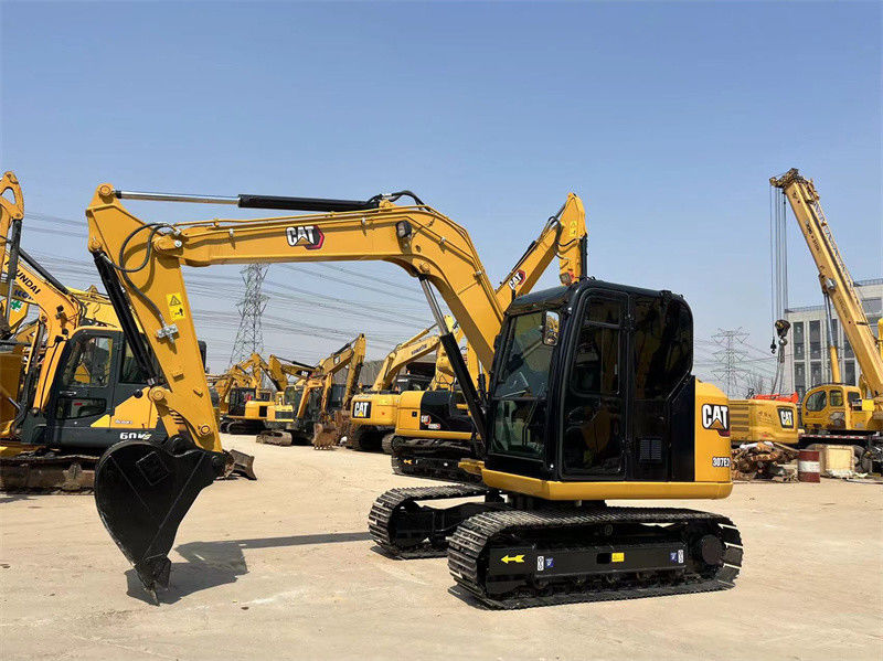 7 Ton Kullanılmış CAT Mini Ekskavatör 307E2 Caterpillar 305 306 307 Sürünen Ekskavatörler