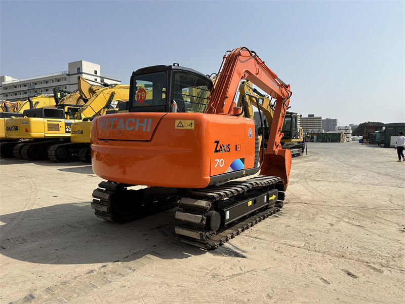 Kullanılmış Hitachi ZX70 Mini Kağıt Çizgi 7 Ton Maden Kazıcısı