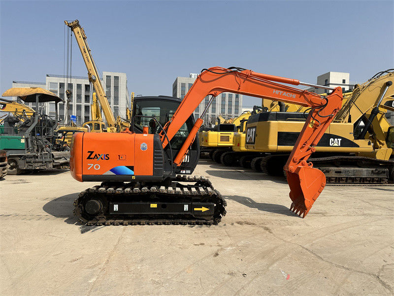 Kullanılmış Hitachi ZX70 Mini Kağıt Çizgi 7 Ton Maden Kazıcısı