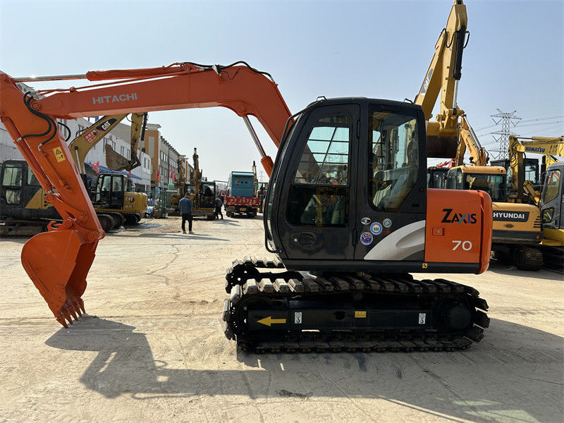 Kullanılmış Hitachi ZX70 Mini Kağıt Çizgi 7 Ton Maden Kazıcısı
