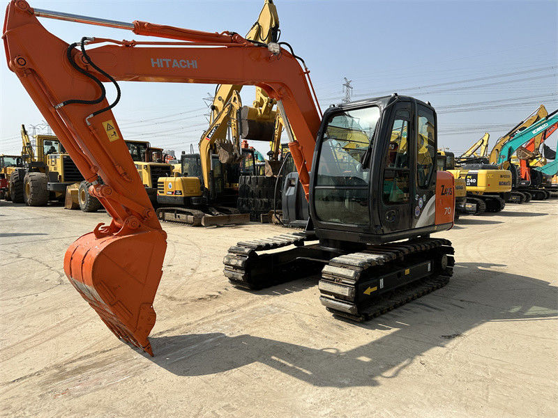 Kullanılmış Hitachi ZX70 Mini Kağıt Çizgi 7 Ton Maden Kazıcısı