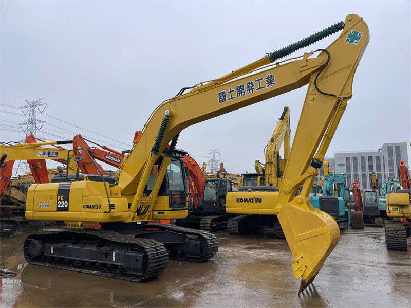 Komatsu PC220-8 Kullanılmış Japonya Kazıcı Yüksek Performanslı Orta Boyutlu Hidrolik Kazıcı